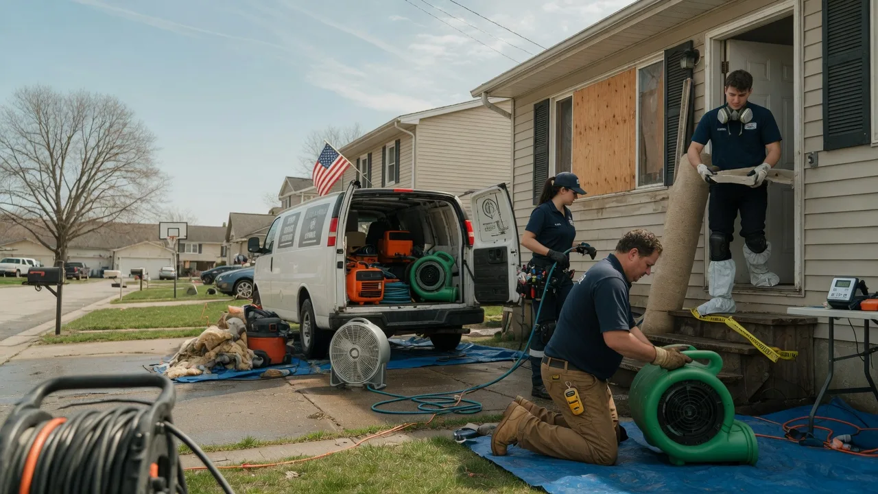 Water Damage Restoration in Cortland, IL near me